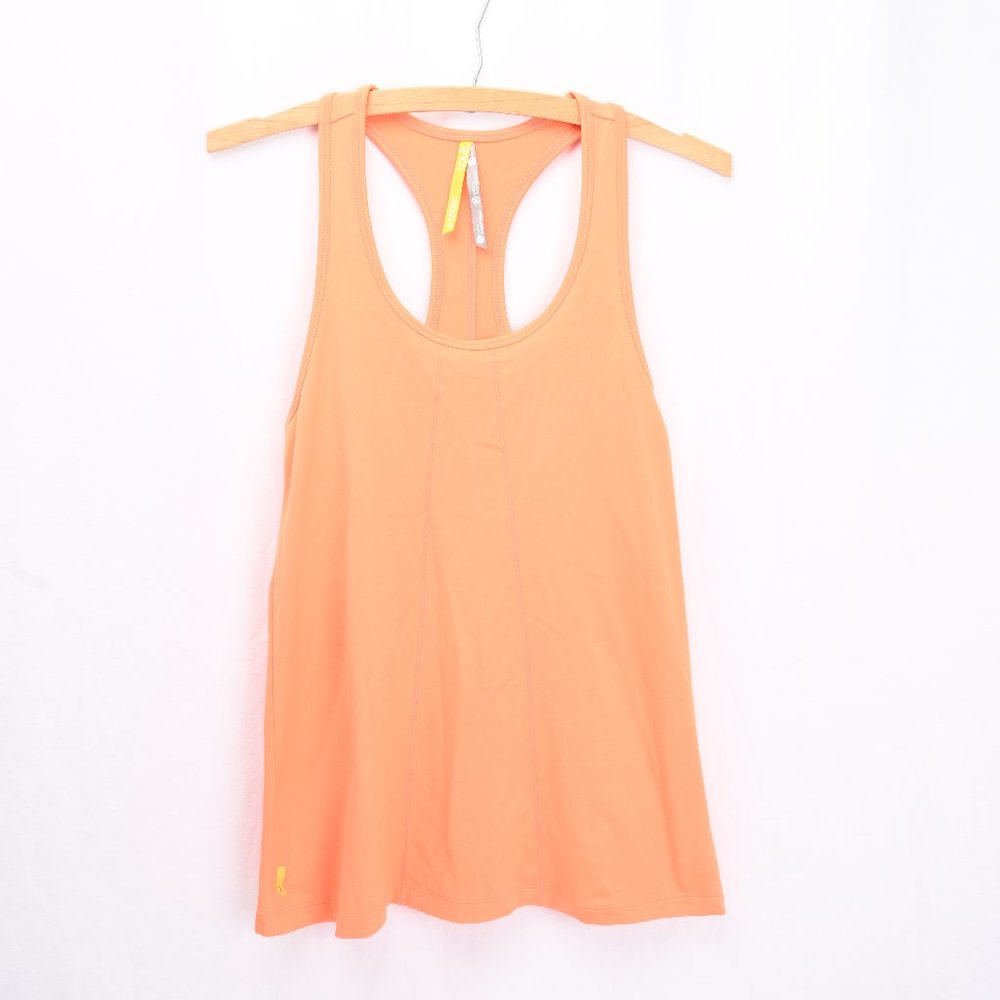 Lole Active Orange Racerbank Tank Top - Sz XS - Tunic / Workout / Athleisure